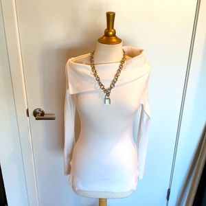 Asymmetrical neckline top